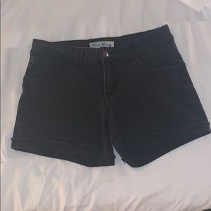 💜3/$12 Black Denim Shorts